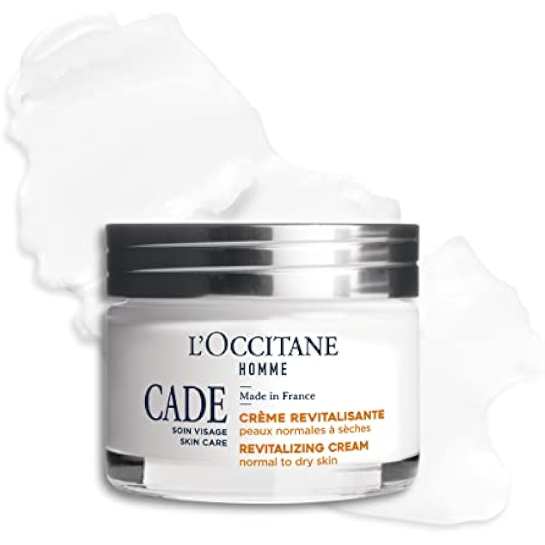 L'OCCITANE Homme Cade Revitalising Cream 50 ml | Vegan & 97% Readily Biodegradable | Luxury & Clean Men's Beauty Skincare for All Skin Types