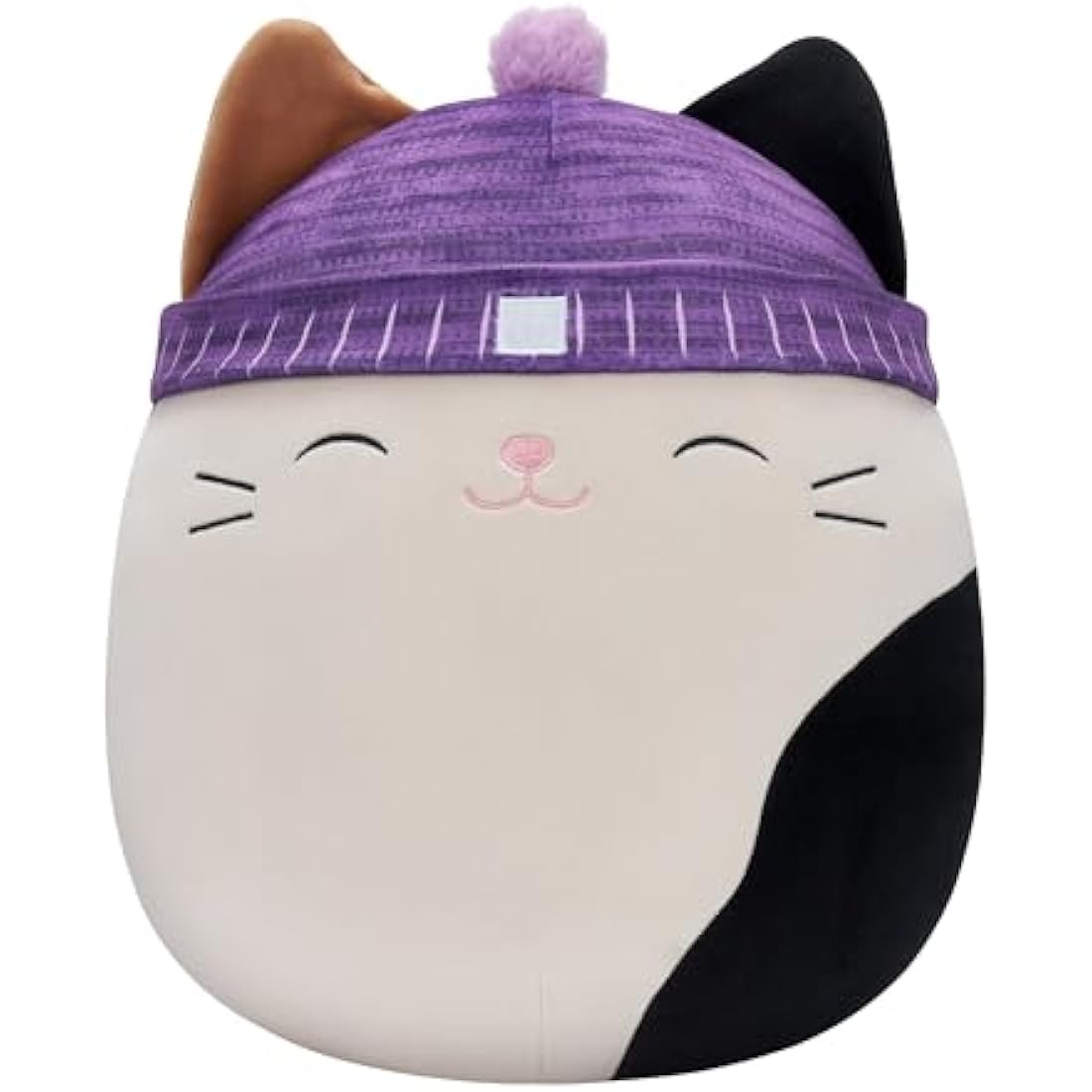 Squishmallows Original 16-Inch Cam the Cat with a Purple Beanie Large-Sized Plush