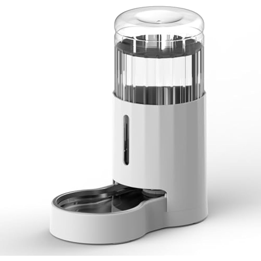 JUNSPOW 7L Stainless Steel Pet Water Dispensers, Large Capacity Gravity Pet Waterer, No Electricity & Ultra-Silent Automatic Water Dispenser for Large Dogs/Multi-cat Household,White