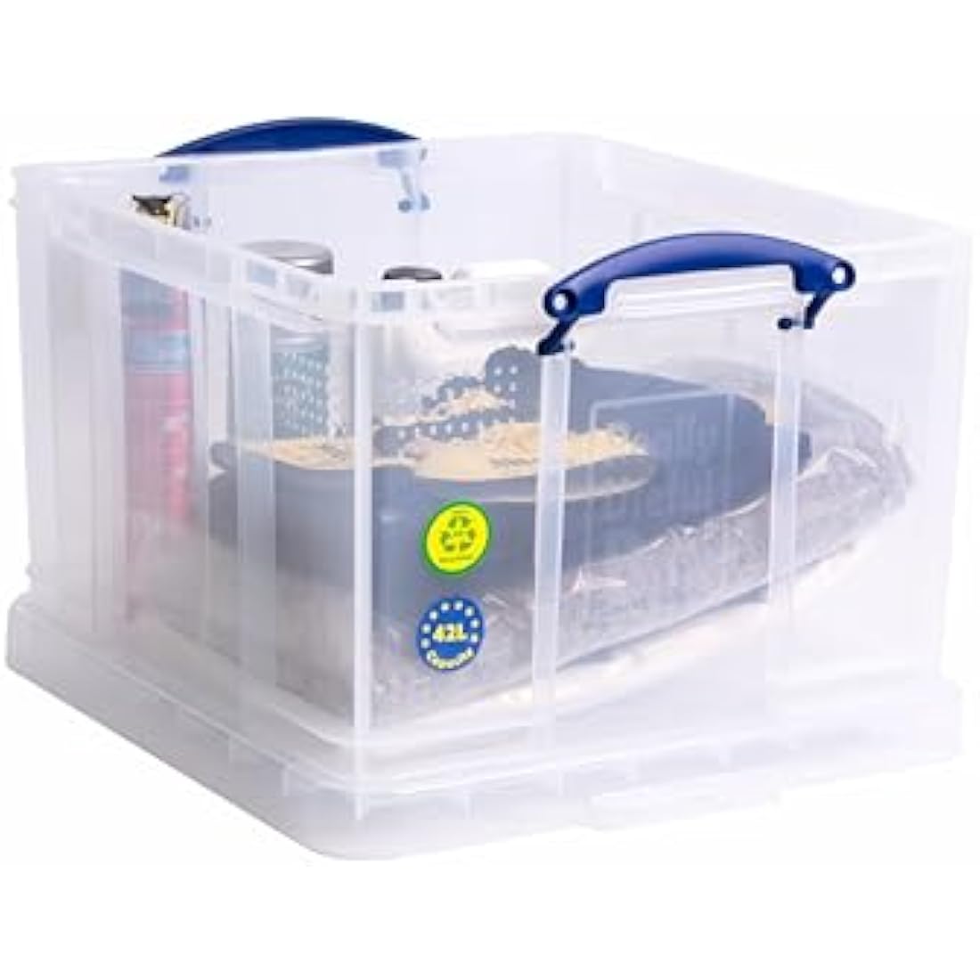 Really Useful Plastic Storage Box 42 Litre Clear