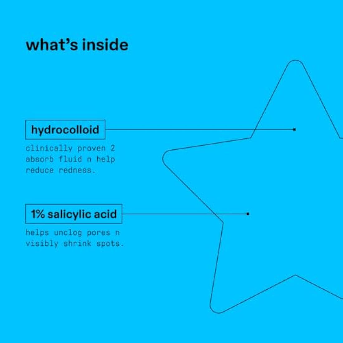 Starface World Starface Hydro-Star + Salicylic Acid Big Pack, Hydrocolloid Pimple Patches with 1% Salicylic Acid, Helps Soothe Deep Spots, Cute Star Shape (96 Count)