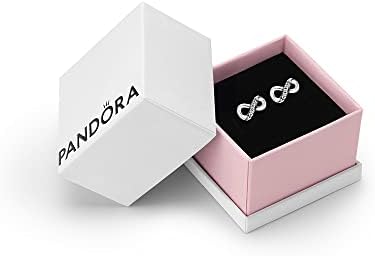 Pandora Moments Women's Sterling Silver Sparkling Infinity Stud Earrings