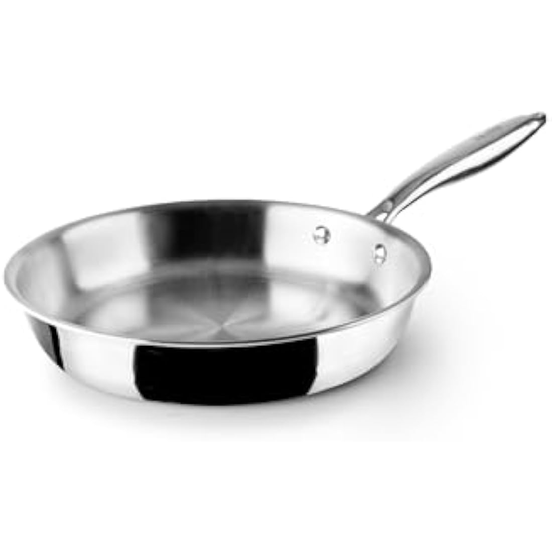 IBILI Triply Natural Tri-Ply Frying Pan, 22 cm, Stainless Steel, Suitable for Induction, Non-Stick