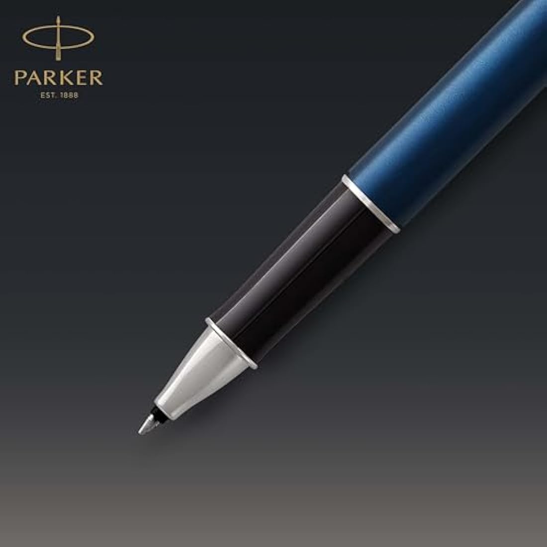 Parker Sonnet Rollerball Pen | Blue Lacquer with Palladium Trim | Fine Point Black Ink | Gift Box