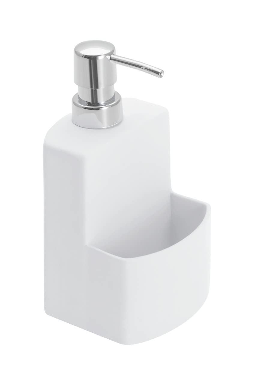 Wenko 3620115100 Washingup Liquid Dispenser True Colours Festival White SoftTouch Surface, Capacity 0.38 L, Ceramic SoftTouch Ceramic, 10 x 18 x 10