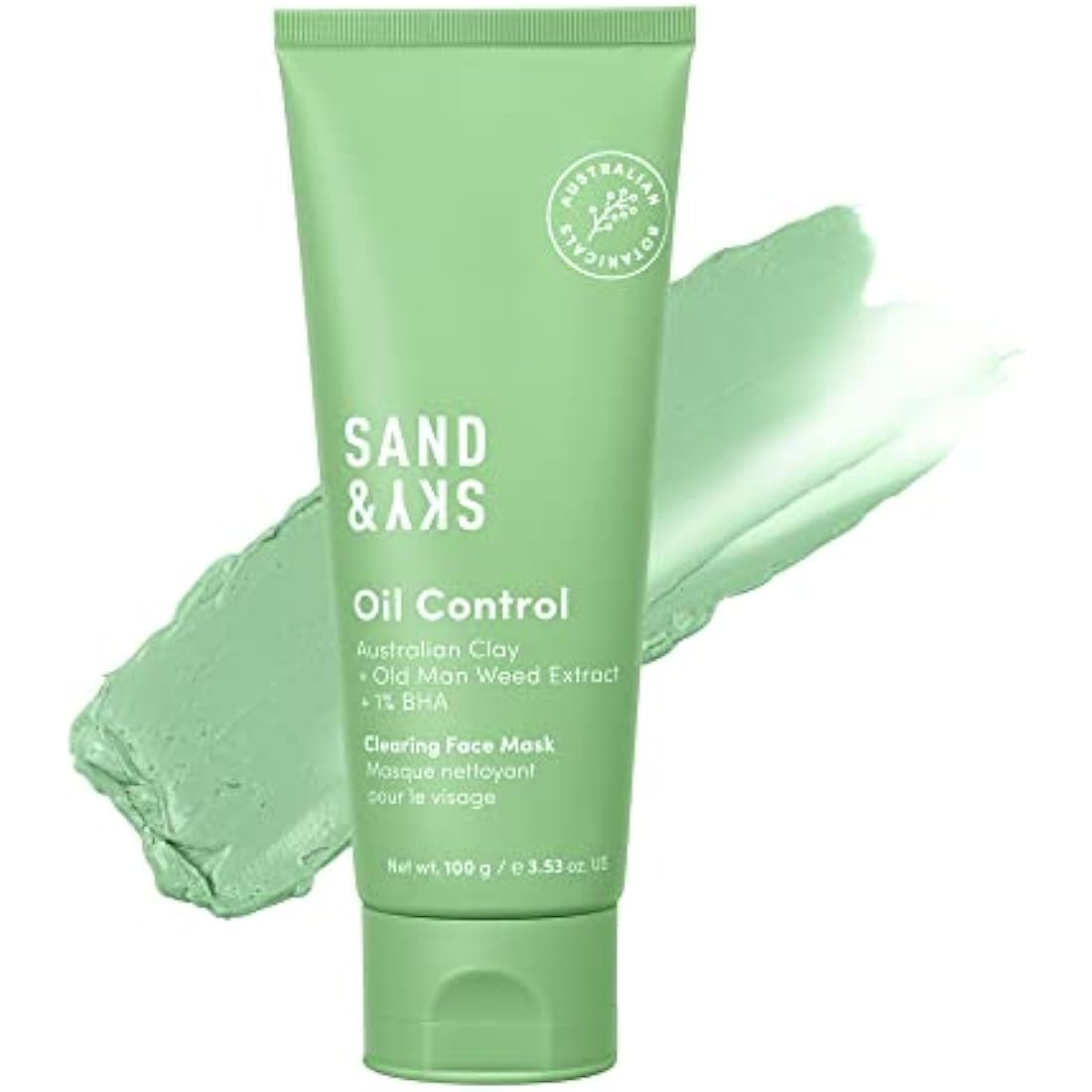Sand & Sky Oil Control Blemish Clearing Clay Face Mask with Salicylic Acid & Niacinamide - Blemish Fighting Mask, Minimizes Redness, Tightens Pores