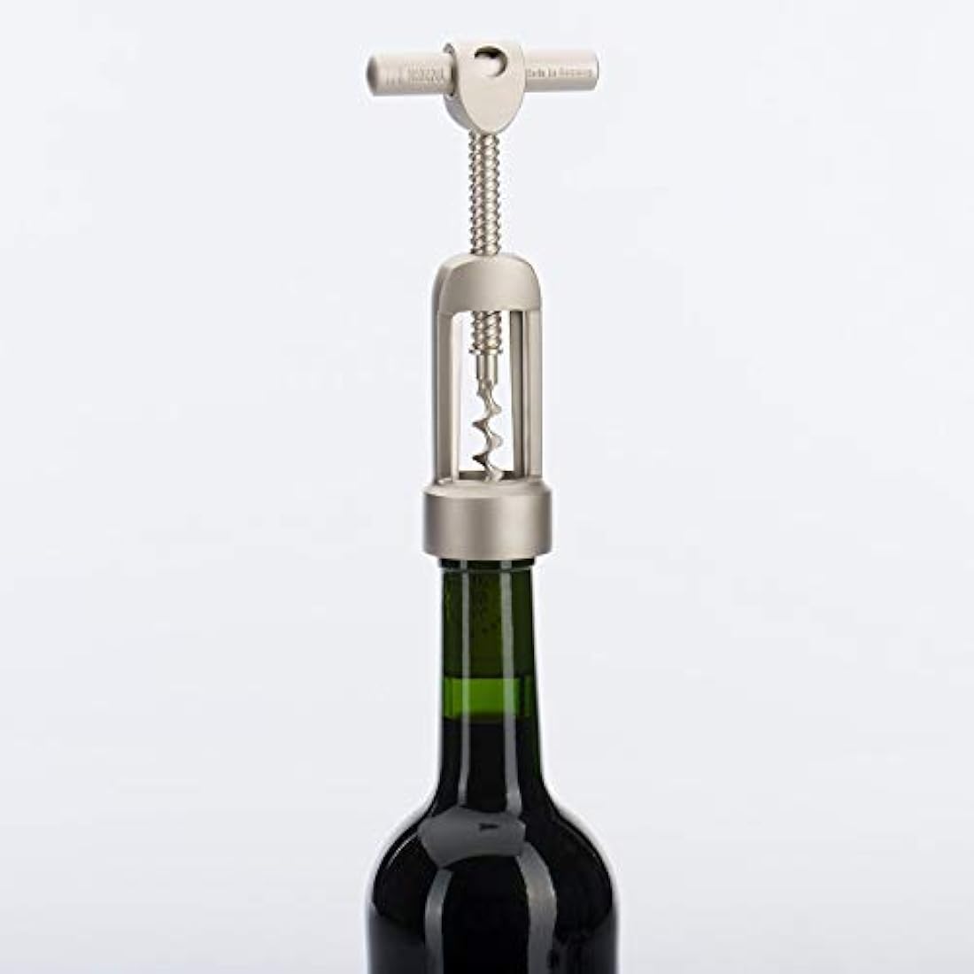 Westmark Bell Corkscrew with Cork Remover, Monopol Edition, steel/die-cast zinc, Barolo, satin finish, 62603380