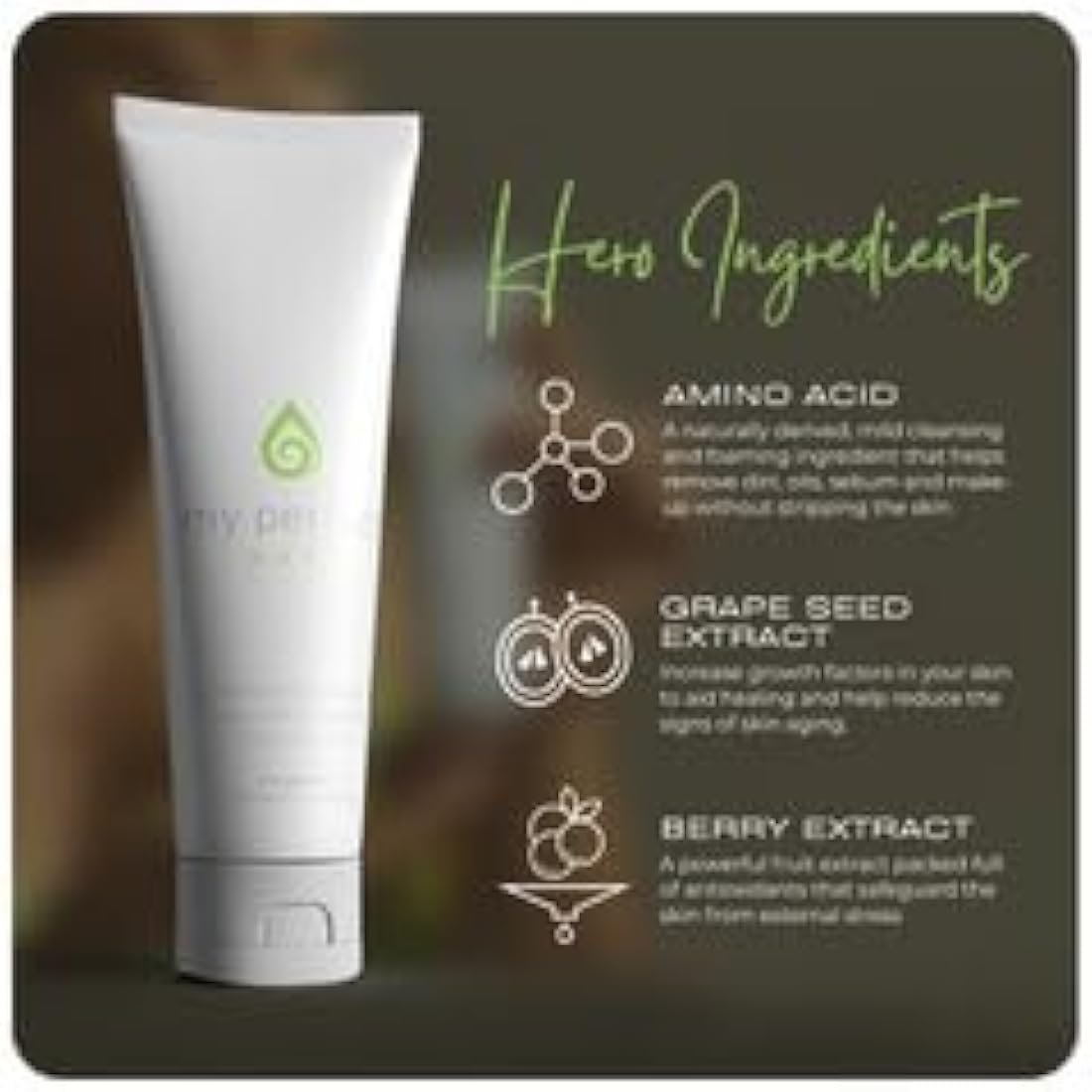 My Perfect Wash, Penny Lane, 125ml Luxurious Amino Acid Foaming Facial Cleanser, Instant Results, Anti-Ageing. 3 Month Supply, Everyday Use Even on Sensitive Skin, As Seen on TV.
