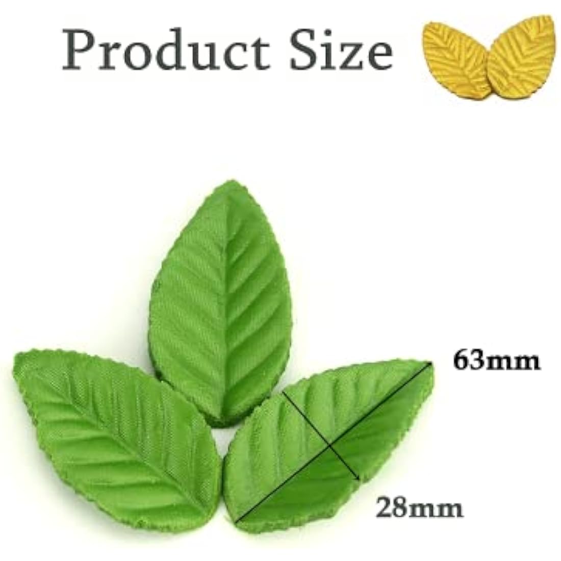 Raiflager 100 PCS Artificial Silk Leaves Green Artificial Floral Leaves Artificial Leaves for Crafts Scrapbooking Floral Arrangements Wedding Garland Party Decorations (Green)