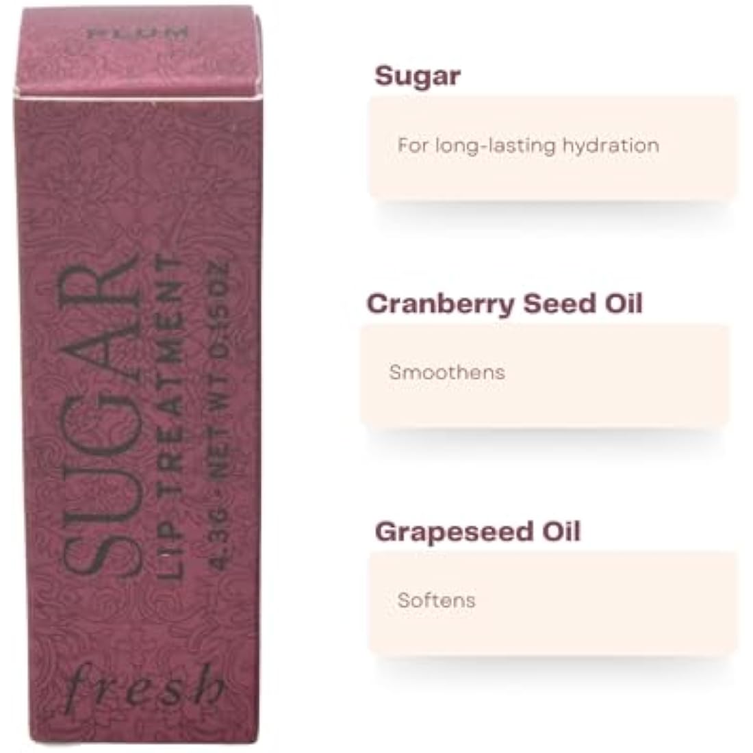 Sugar Lip Treatment - Plum by Fresh for Women - 0.5 oz Lip Treatment