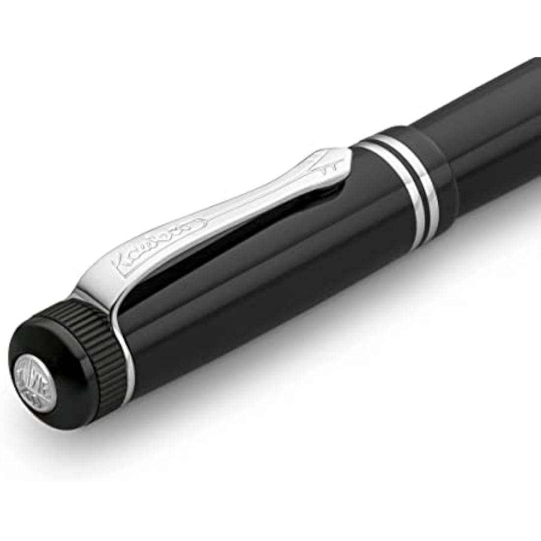 Kaweco DIA2 Fountain Pen Chrome I Premium Acrylic Fountain Pen for Ink Cartridges I Fountain Pen with Chrome Details I Nostalgic Fountain Pen 16 cm I Nib: B (Broad)