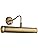 YOKER Traditional Decorative Antique Brass Finish E14 LED Compatible Picture Wall Lamp Display Light with Rocker Switch 355mm