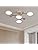 Schindora 4 Heads LED Ceiling Light,36W Neutral White 4500K,Wood Decor Ceiling Chandelier Ø66cm for Living Room Kitchen Dining Room Home Office Children's Room