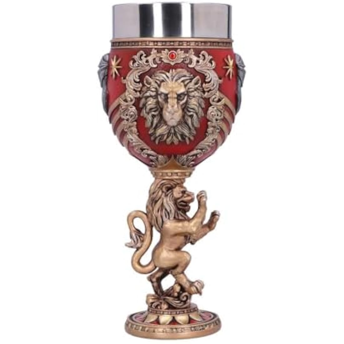 Nemesis Now Harry Potter Gryffindor Hogwarts House Collectible Goblet, Resin, Red Gold, 1 Count (Pack of 1) 200 ml