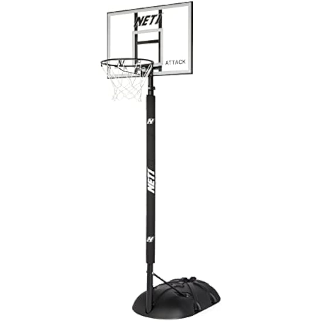 NET1 Attack Youth Portable Basketball System, White