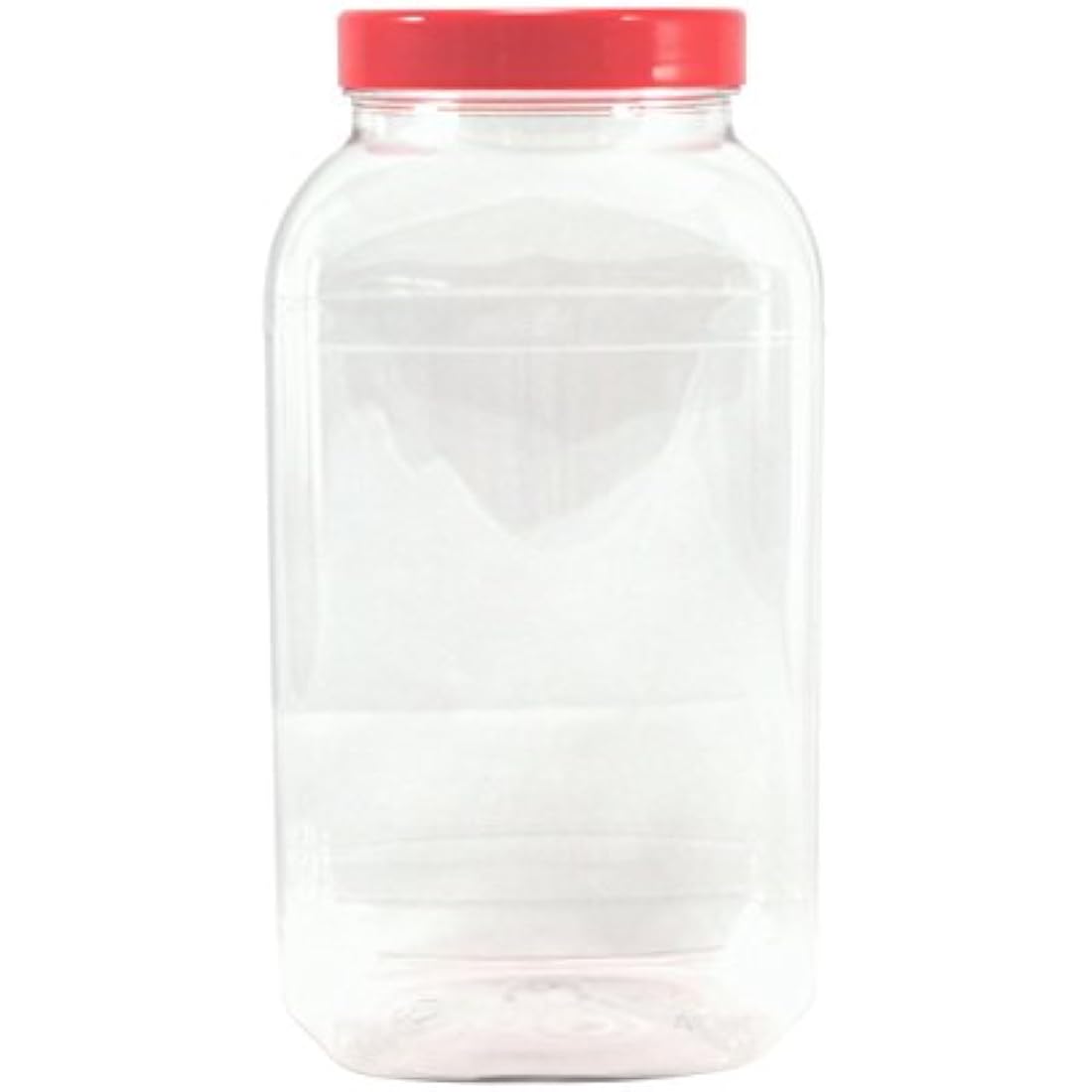 Pack of 10 Large Empty Clear Plastic Jars with Screw lids for Sweets by Britten & James®. Sweetshop Style 4.5litre Capacity. Great for Parties, Weddings, Kitchen Food Storage, Flour, Cereals, Pasta.