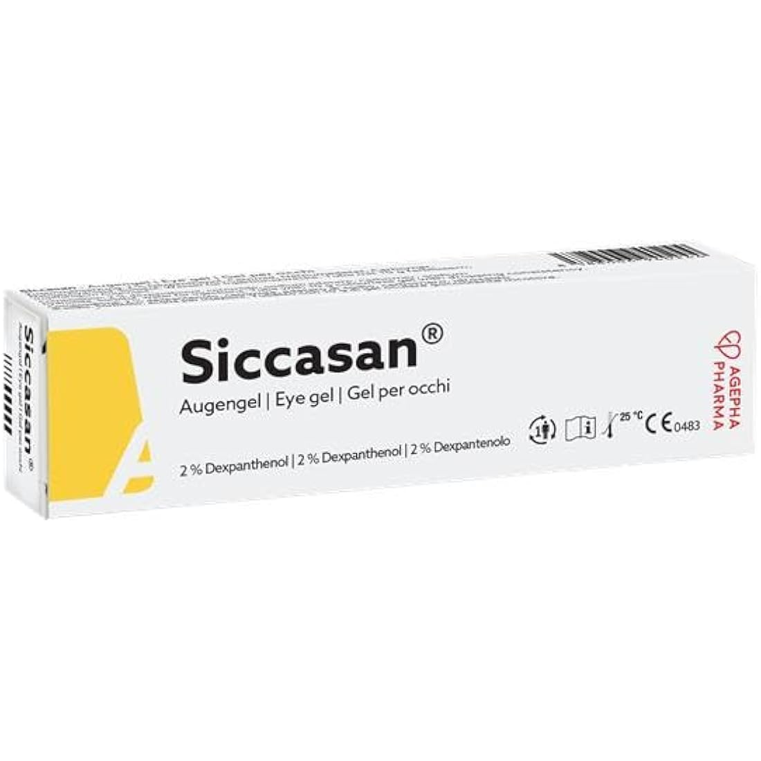 Siccasan Intensive Eye Gel | Corneal Gel & Eye Lubricant | Eye Gel for Dry Eyes| Relief Against Irritated and Sore Eyes | Night Time Eye Gel for Dry Eyes