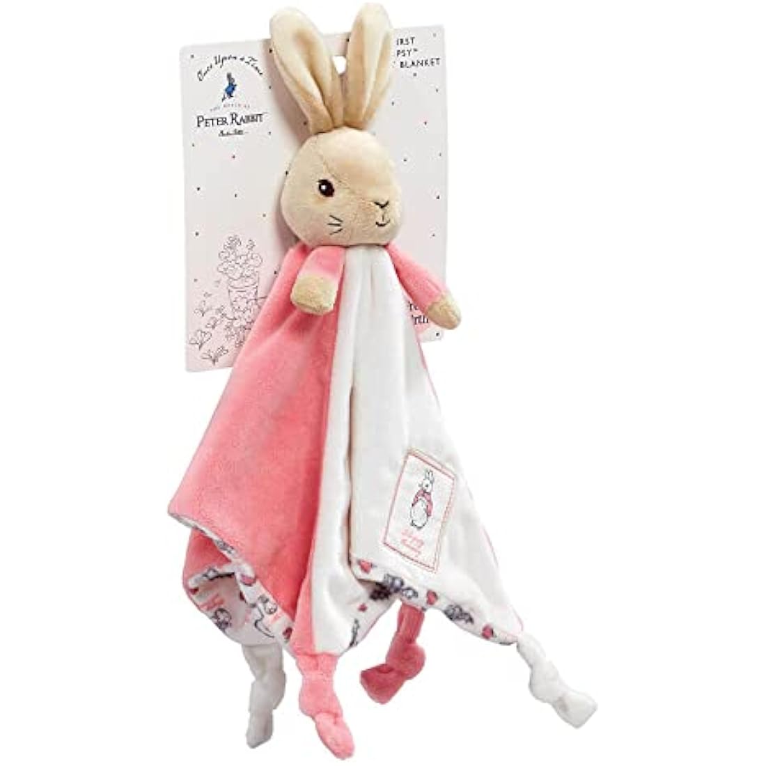 Official Beatrix Potter Flopsy Bunny Comfort Blanket - Peter Rabbit Soft Toy Comforter