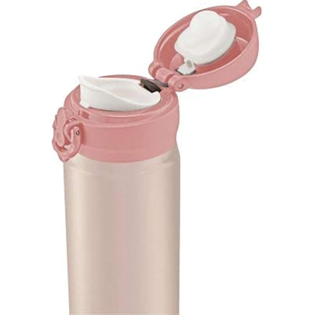 Thermos GTB Super Light Direct Drink Flask, Rose Gold, 470ml, Stainless Steel, Vaccuum insulated,One-handed push button mechanism, 171692