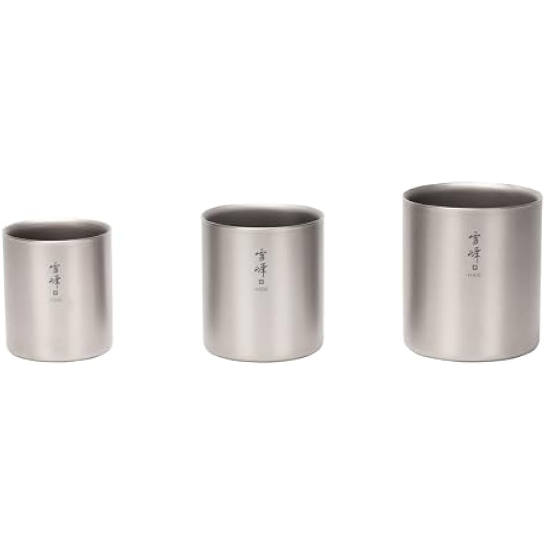 Snow Peak Titanium Double Wall Stacking Mug H450, Lightweight Insulated Mug for Home, Camping & Outdoors