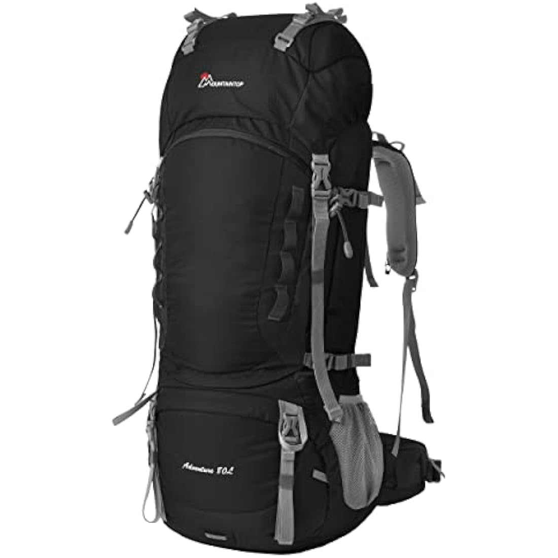 MOUNTAINTOP Hiking Backpack 80L Waterproof Mountaineering Backpack Large Camping Trekking Rucksack Multifunctional Climbing with Rain Cover