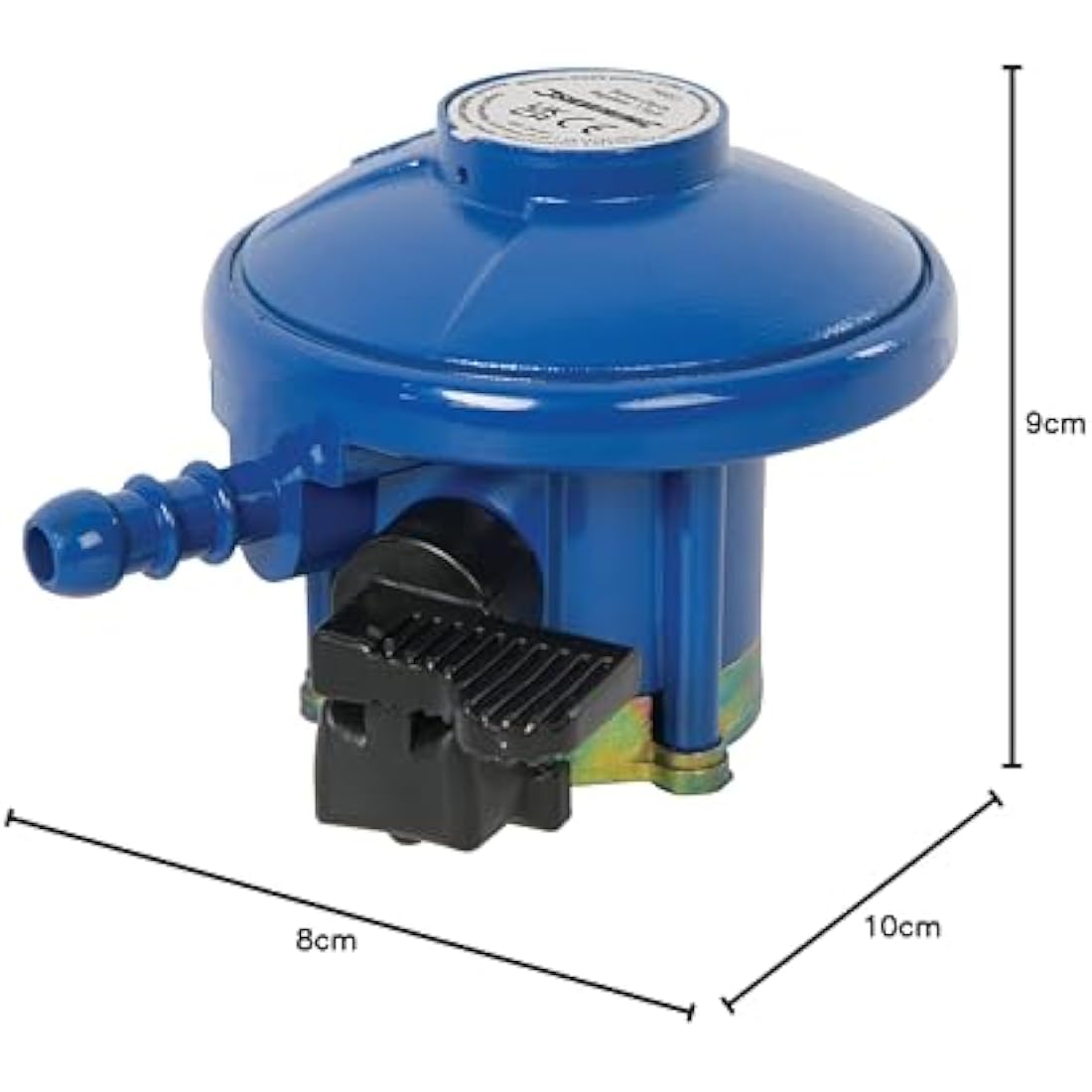Silverline Butane Clip-On Regulator 1.5kg/hr Calor/Flogas Yellow (940053), 21 mm