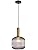 MZStech Modern Chandelier Light,Gold Copper Pendant Light Socket with Grey Glass Pendant Lamp Shade,LED Hanging Lamp