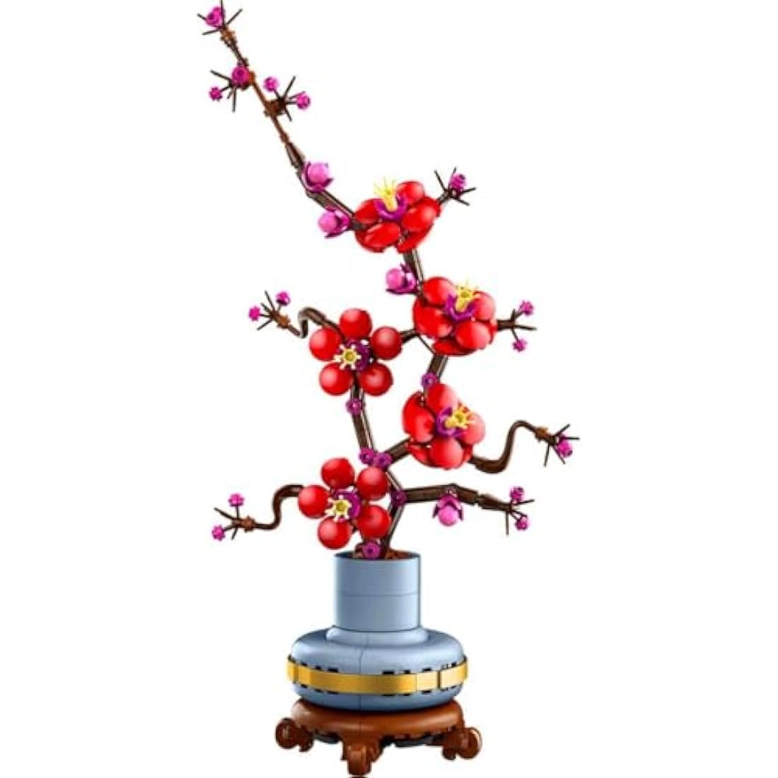 LEGO Botanicals Plum Blossom Set For Adults - Artificial Flowers for Indoor - Gifts for Mothers - Home Office Decor Display Piece incl. a Buildable Flowerpot - Botanical Collection - 10369
