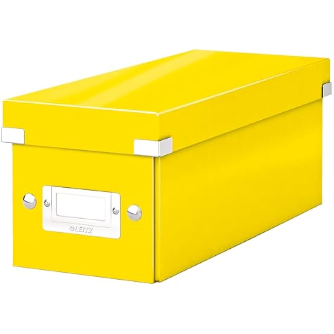 Leitz CD Storage Box, Yellow, Click and Store Range, 60410016