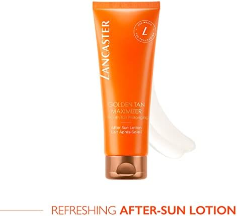 Lancaster Golden Tan Maximizer After Sun Lotion 250ml, One Month Prolonging, Natural Accelerator, Soothes and Calms Sun-Exposed Skin, Softens Skin with Velvety Finish