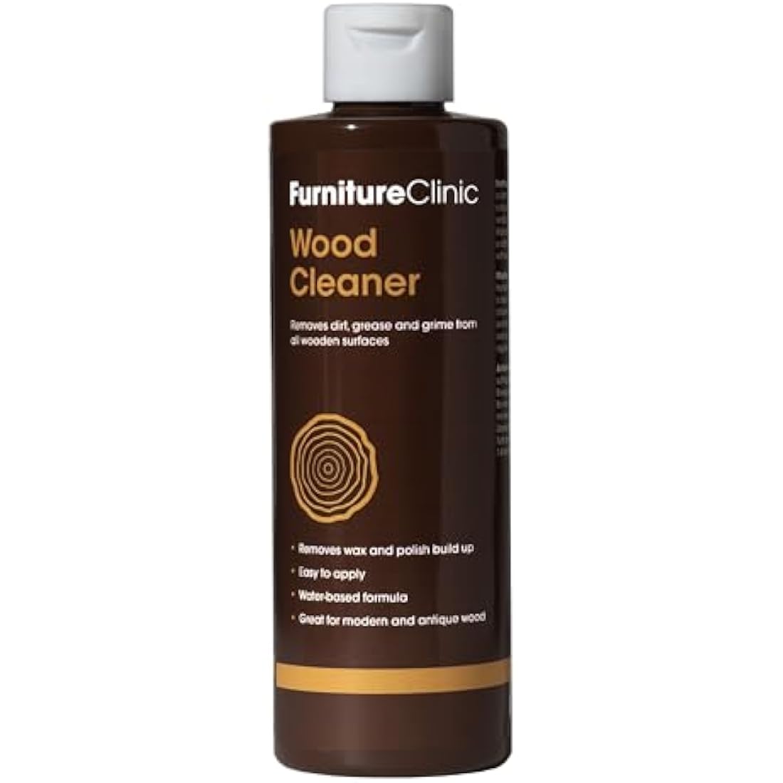 Furniture Clinic Wood Cleaner (500ml) | Restore & Clean Wooden Floors, Furniture, Blinds, Doors, Decking and Many other Wood Surfaces - Easily Remove Wax & Polish Build up, Grease and Grime