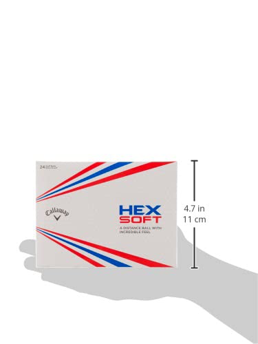 Callaway Golf Hex Soft Golf Balls 2019, White, Two Dozen