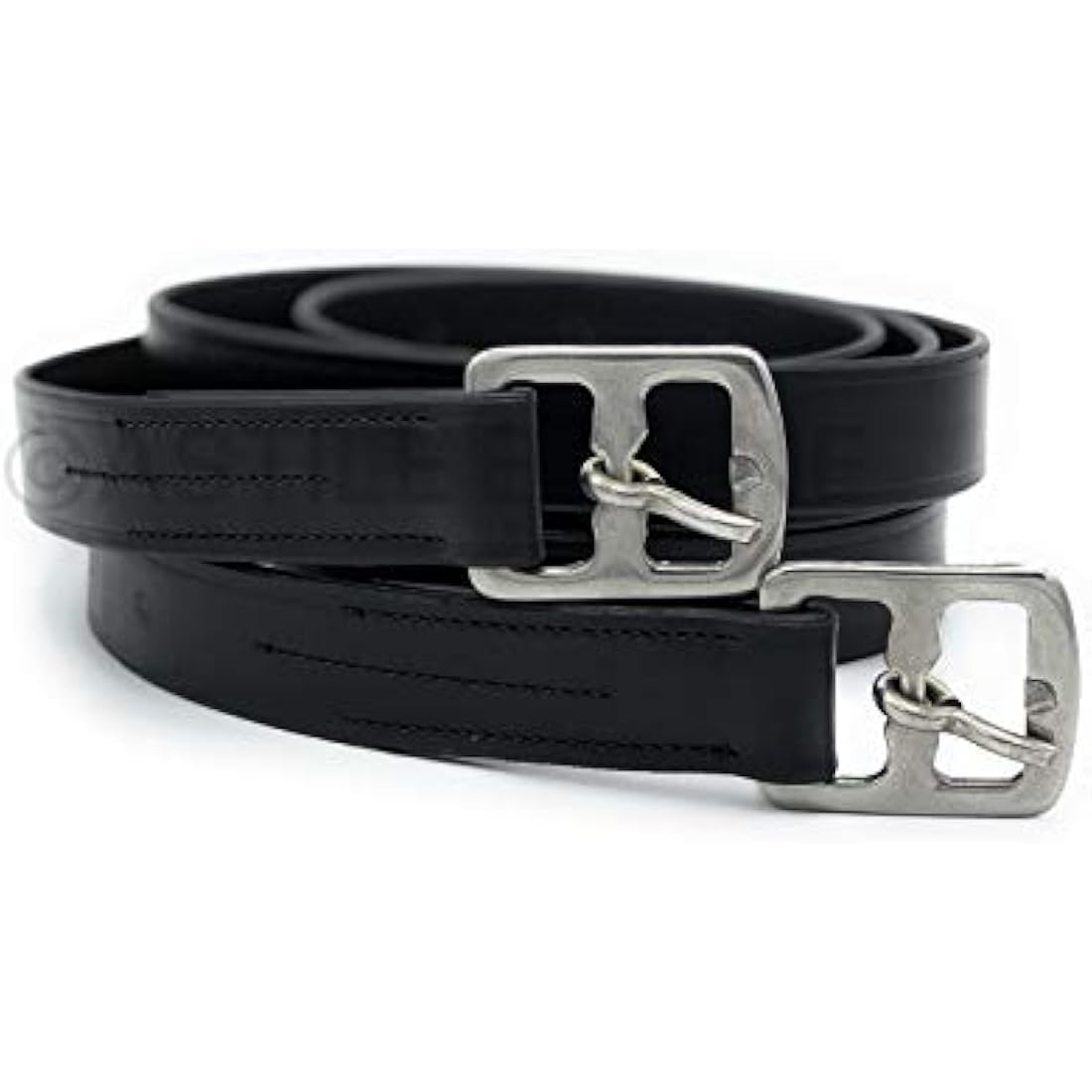 Leather Stirrup Leathers Adults Or Childs Black Brown Color Strong Leather With Soft Finish (54-Inch, Black)
