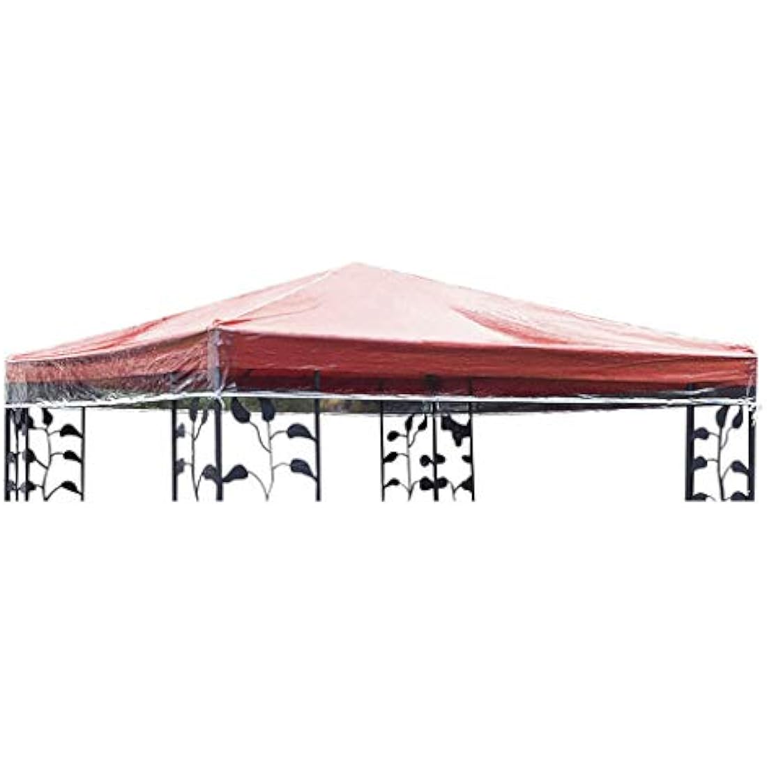 QUICK STAR Gazebo Protective Cover 3 x 3 m Waterproof Transparent Weather Protection