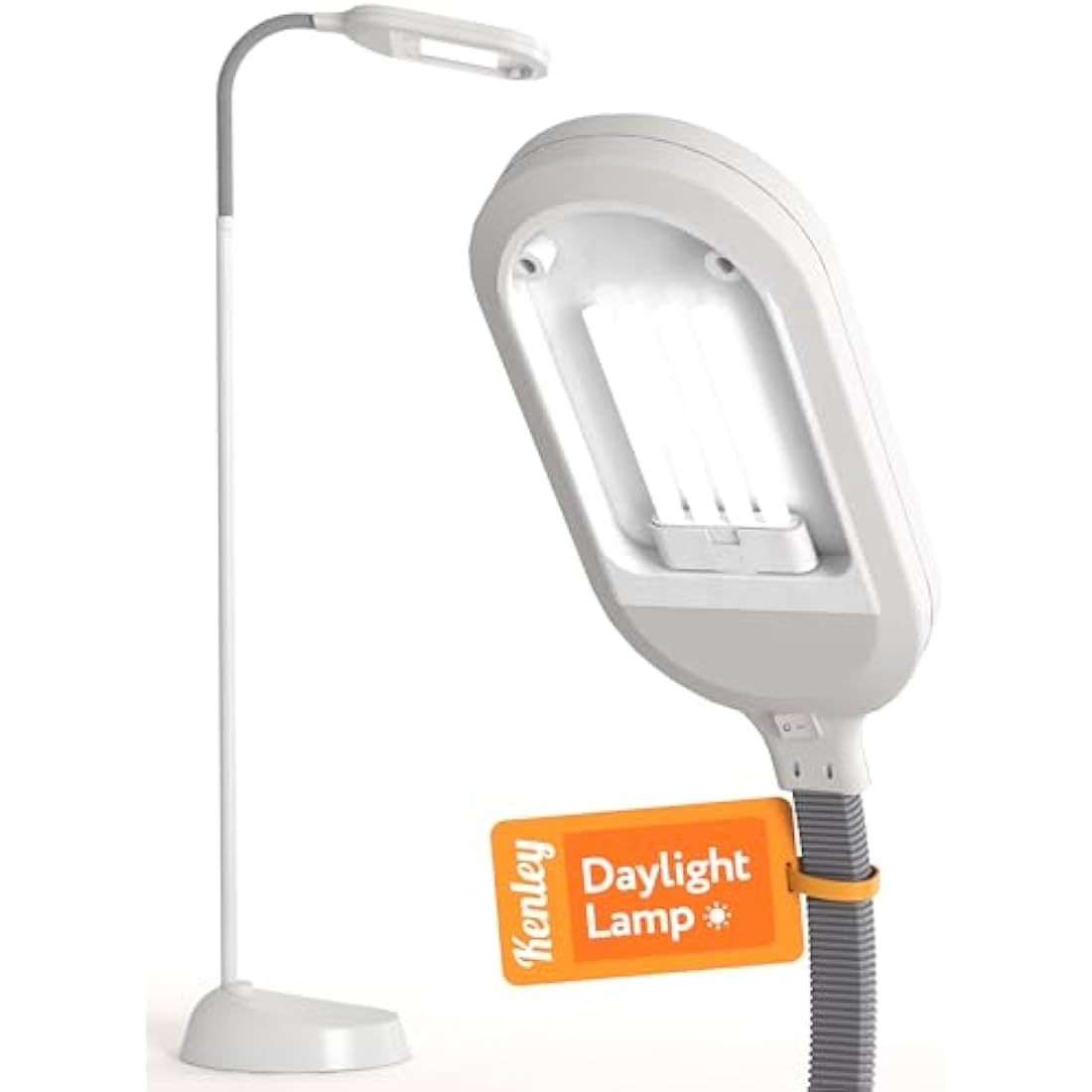 Kenley Daylight Lamp - Reading Light Floor Standing - Natural Bright Sunlight - Energy Saving Bulb for True Colours - Sturdy & Easy to Assemble - Standard Craft Lamps for Living Room or Bedroom