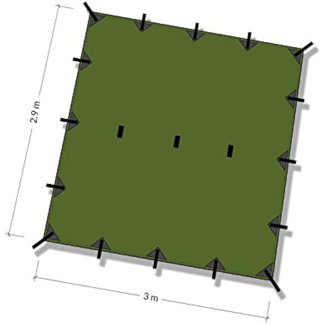 DD Hammocks - DD SuperLight Tarp - Fully Waterproof Tarp Shelter For Light Fast Backpacking Camping And Expedition Sports