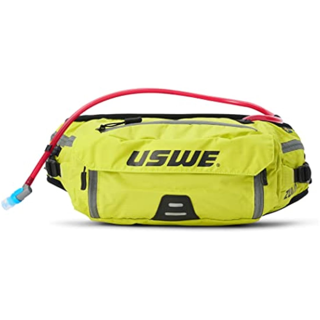USWE Zulo Hydration Hip Pack - with Organizer and Side Pockets, Bounce Free Hip Belt (6L, Yellow)