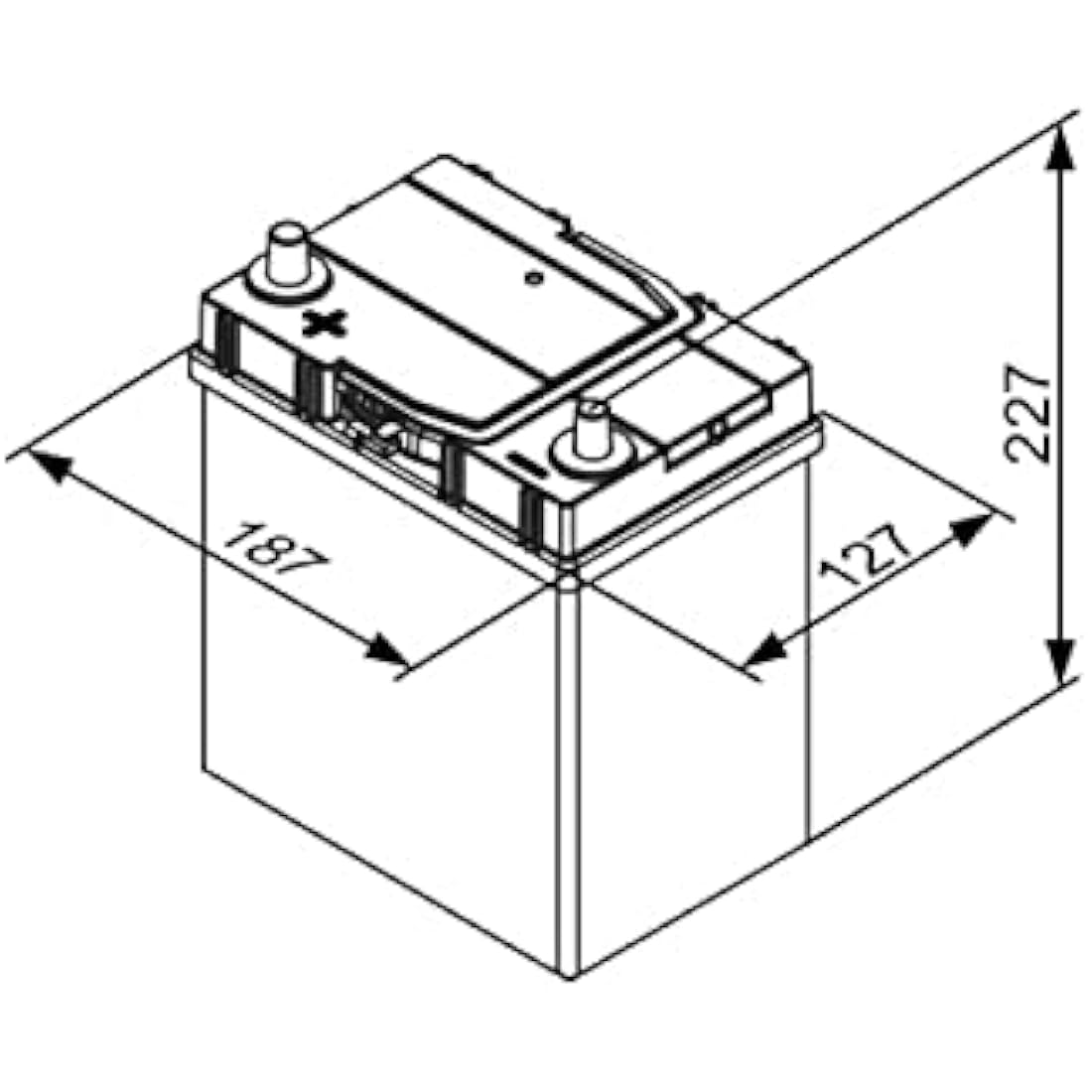 Bosch S4019 - Car Battery - 40A/H - 330A - Lead-Acid Technology - for Vehicles without Start/Stop System