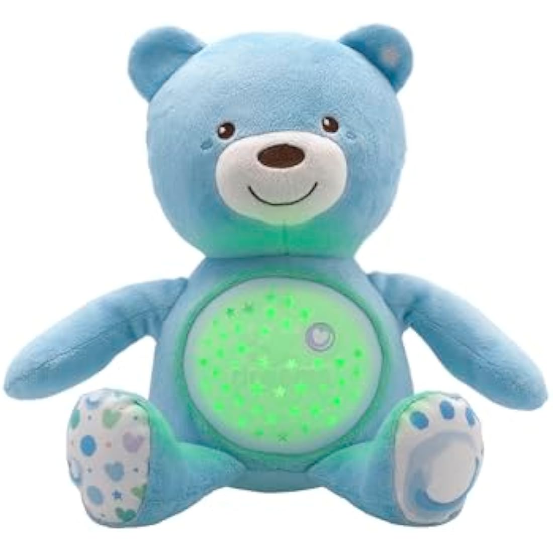 Chicco First Dreams Teddy Bear with Night Light, Blue | Projects Stars, Lighting Effects, Relaxing Music, Calming for Baby