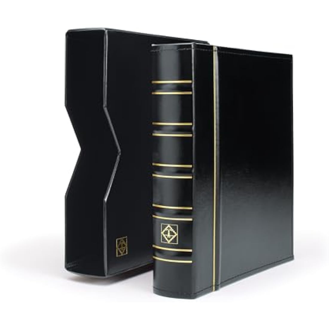 Lighthouse coin album OPTIMA, in classic design incl. slipcase, black