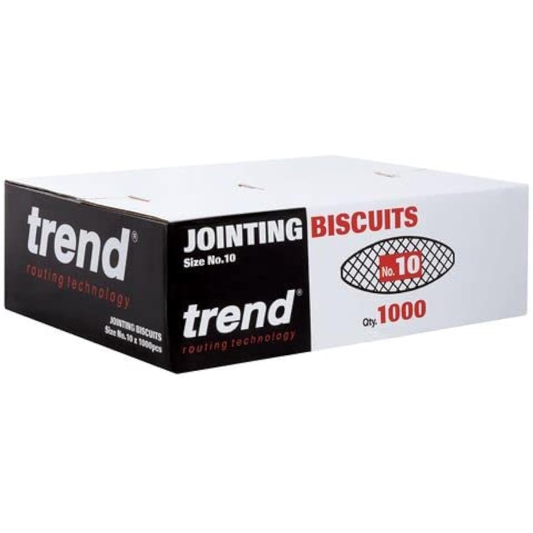 Trend 1000pcs Beechwood Joining Biscuits (No. 10) for Woodworking and Furniture Framing, BSC/10/1000