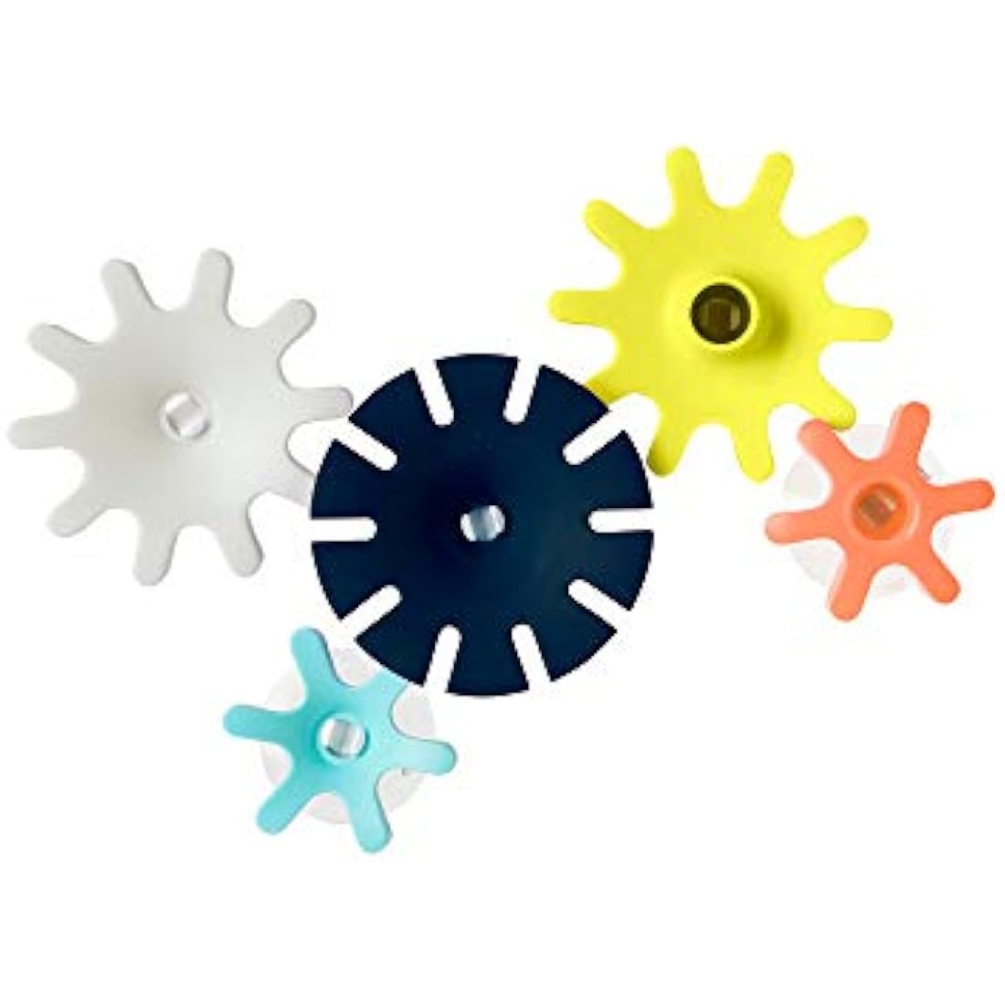 Boon B11375 COGS Building Set (5pcs), Baby Bath, Suction Gears Bathtub Toy, Kids Water Play, Suitable for Boys and Girls Aged 12 Months and Older