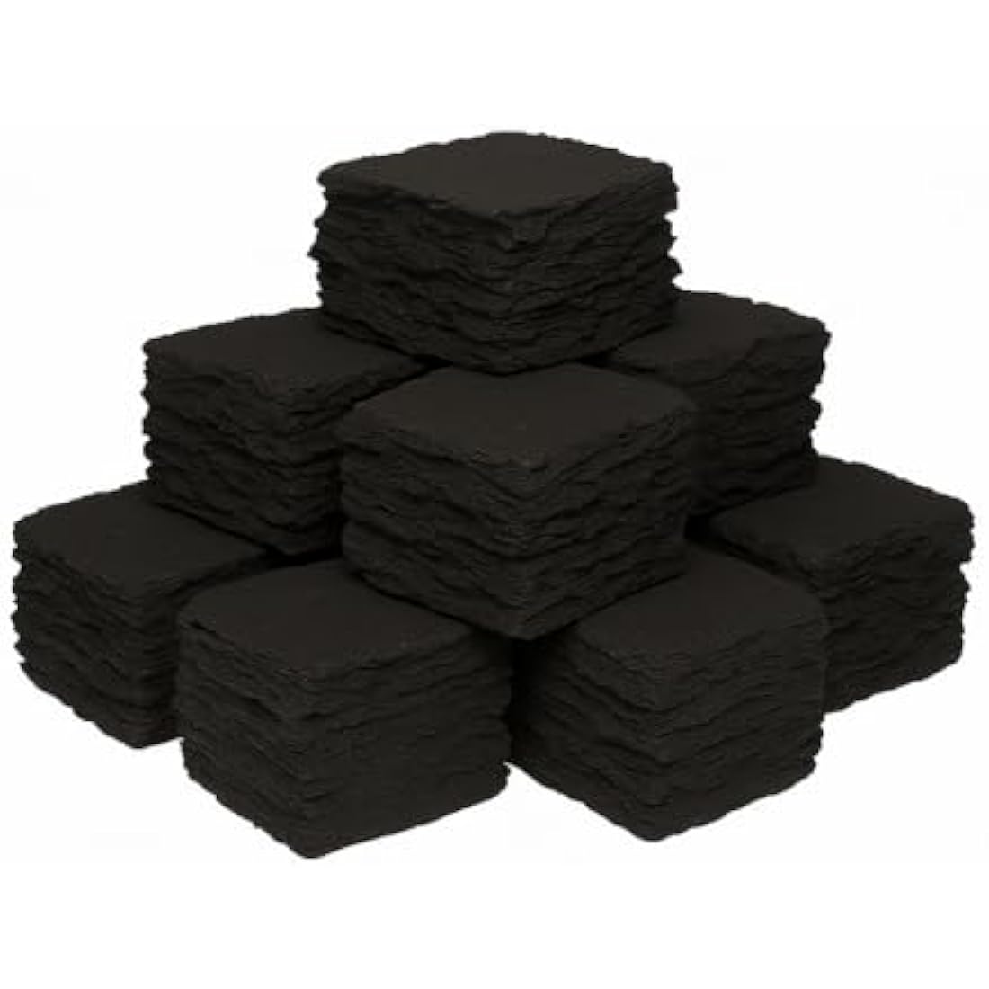 The Stove Wizard Gas Fire Replacement coal 20 Large Square Ceramic Coals Suitable for Gas, Electric, LPG and Bio Ethanol Fires