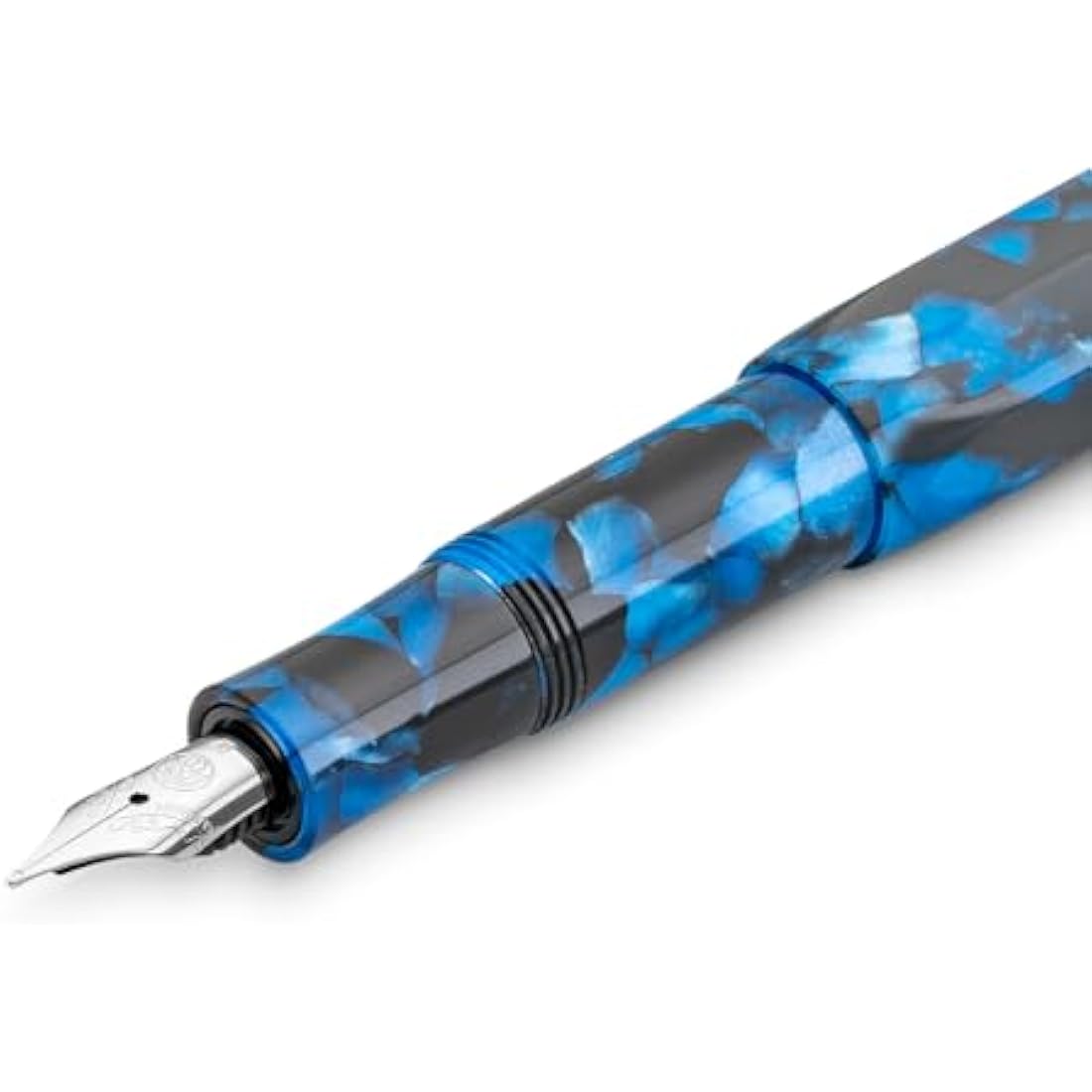 Kaweco ART SPORT Fountain Pen Pebble Blue I Exclusive Acrylic Reservoir Pen for Ink Cartridges With Steel Nib 12.5 cm I Including Metal Box I Nib: F (Fine)