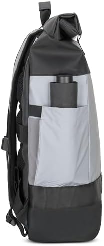 OAK25 Roll Top Backpack Women & Men - Commute L - Reflective Cycling Rucksack - Safety and Visibility - Outdoor Bike Bag with Laptop Compartment 24l