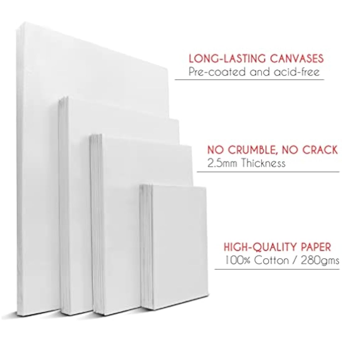 Canvas Painting Set of 28 Canvas – Multi Sizes – 13 x 18 cm, 20 x 25 cm, 24 x 30 cm, 30 x 40 cm – All Types of Painting