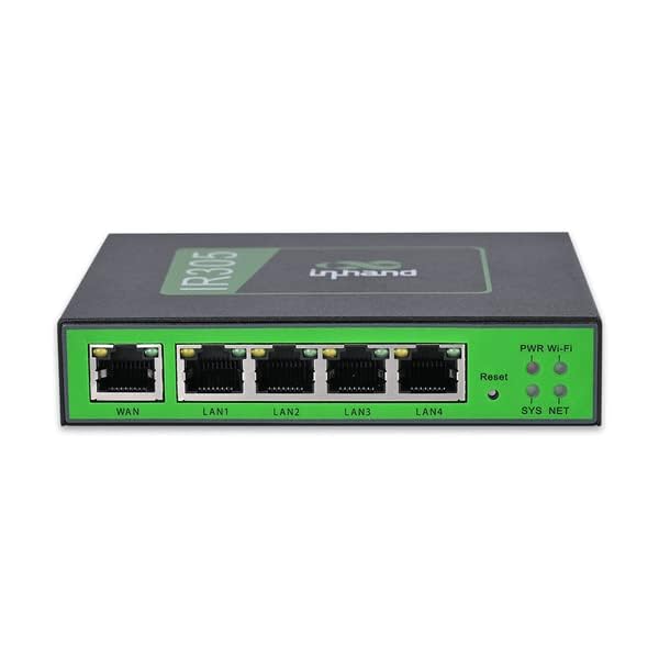 InHand Networks IR305 Industrial Iot LTE 4G VPN Router, 5 Ethernet Port, Dual sim, Wan failover, Serial Port, Remote Connection, Link Backup, Mu-mimo,