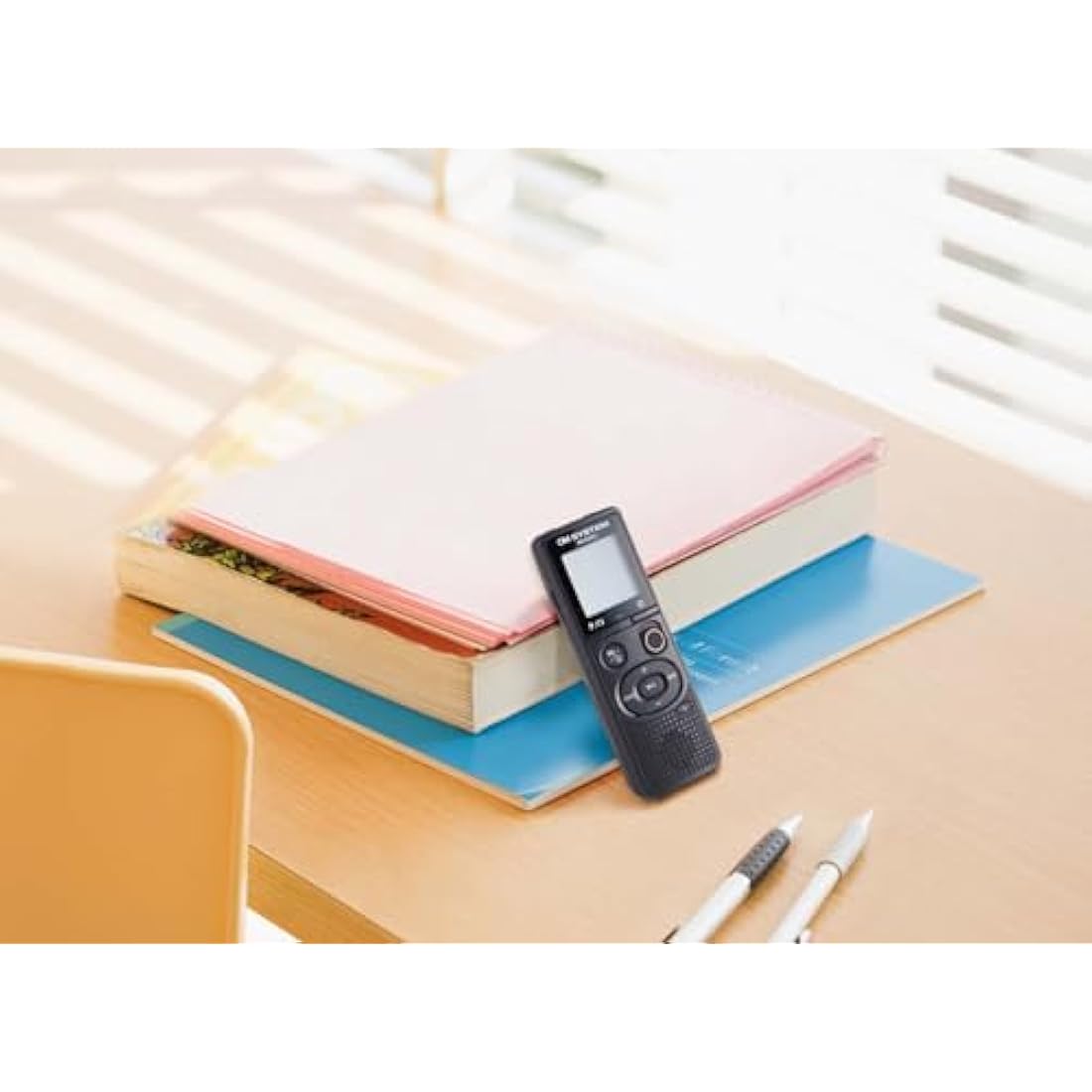 OM SYSTEM VN-541 PC (Successor Olympus VN-541 PC) Digital Voice Recorder with Omnidirectional Microphone, One-Touch Recording, Noise Cancellation & 4 GB Memory