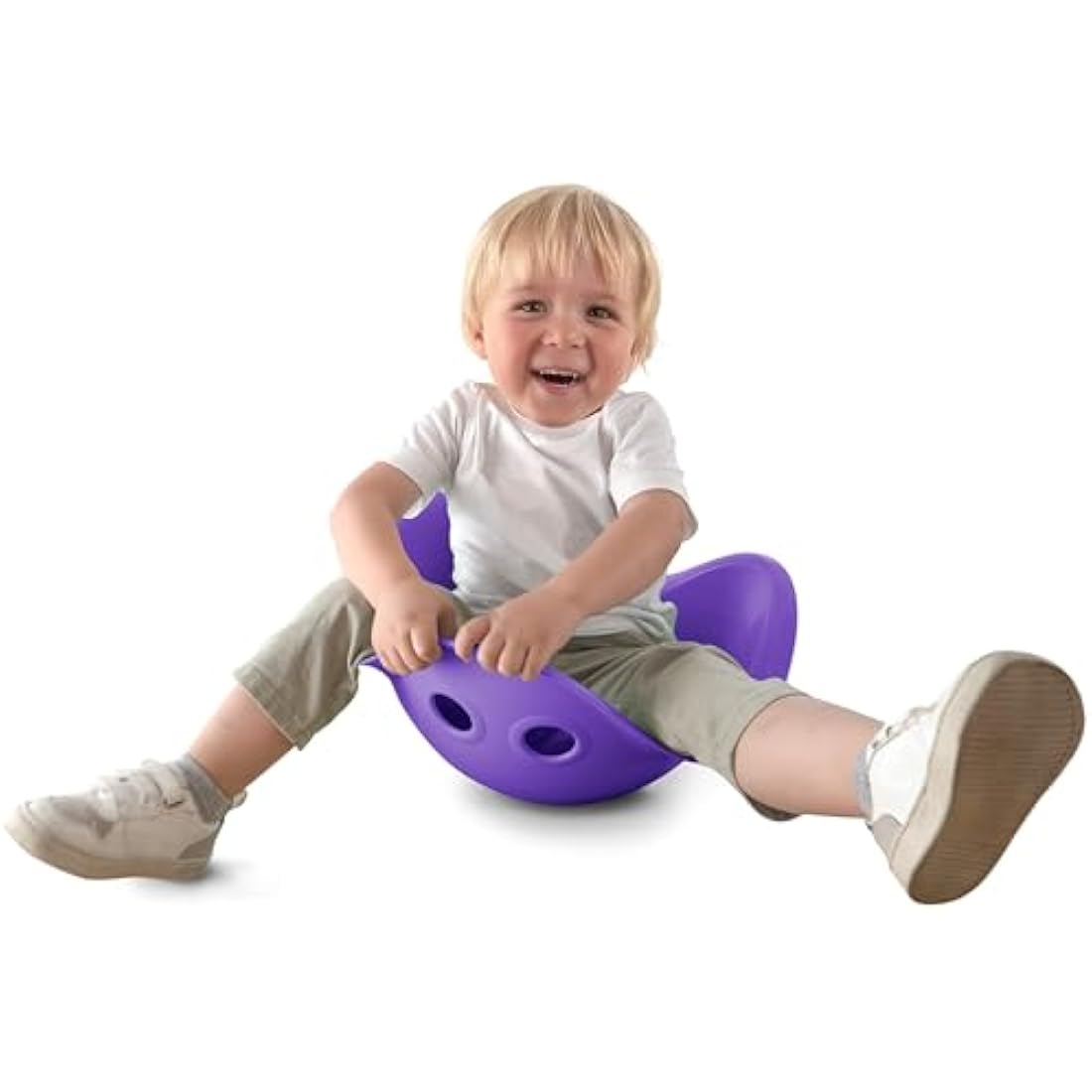 MOLUK Bilibo, Plastic Toys for Kids, Baby Toy, Fidget Play Bowl, Hand-Eye Coordination, Fine Motor Skills, Endless Play Learning, Travel-Friendly, Non-Toxic, Indoor, Outdoor Play, 2 years+ Purple