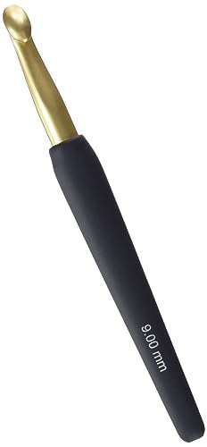 KnitPro Gold Aluminium Crochet Hook soft grip